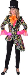 Dames Slipjas Mexican Skull Zwart-Day of the Dead