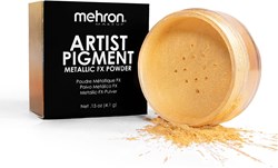 Mehron Pigment Metallic FX Powder - White Gold - 4gr