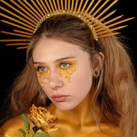 Mehron Pigment Metallic FX Powder - Yellow Gold - 4gr (voorbeeld)