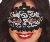 Halloween Oogmasker Skulls met Glitter