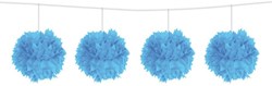 Pompom Slinger Lichtblauw 3mtr.