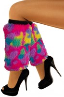 BYNYXI Kunstbont Beenwarmers voor Dames Winter, 1 Paar Kunstleren Beenwarmers Laars Manchetten Beinstulpen Dames Bont Beinlinge Laarsovertrekken Flauschig Pluis Laarssokjes Warme Beinstulpen, 40cm