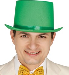 Hoge Hoed Satijn Groen