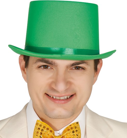 Hoge Hoed Satijn Groen