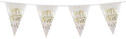 Vlaggenlijn Happy New Year Folie - 4m