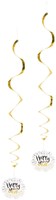 Hangdecoratie Swirls Happy New Year - 2st.