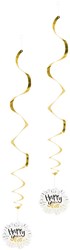 Hangdecoratie Swirls Happy New Year - 2st.