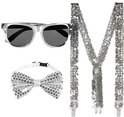 Party Accessoires Setje Zilver 3dlg