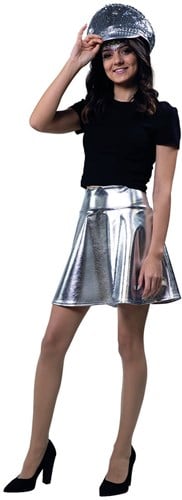 Metallic Rokje Zilver