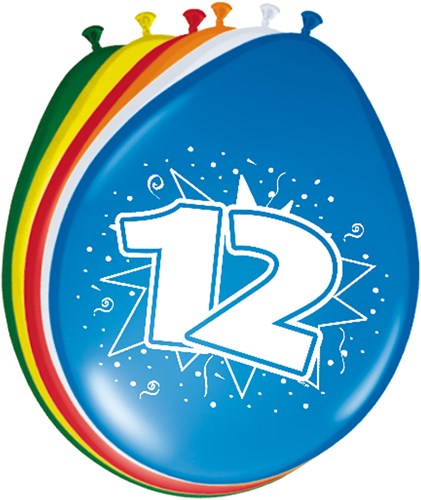 Ballonnen 12 jaar 8st