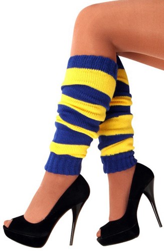 Beenwarmers Blauw/Geel