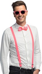 Party Accessoires Setje Neon Roze 3dlg