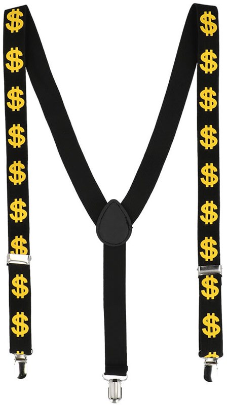 Dollar Set - Bril, Strikje, en Bretels (bretels)