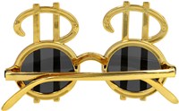 Dollar Set - Bril, Strikje, en Bretels (bril achterkant)