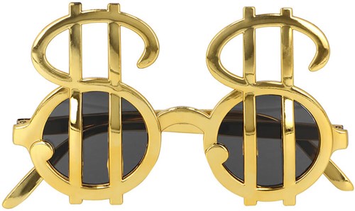 Dollar Set - Bril, Strikje, en Bretels (bril)