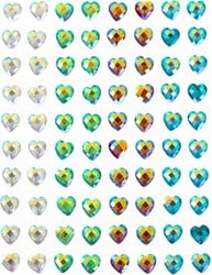 Body Jewel Hartje 6mm 4 Kleuren 80st.