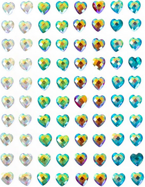 Body Jewel Hartje 6mm 4 Kleuren 80st.