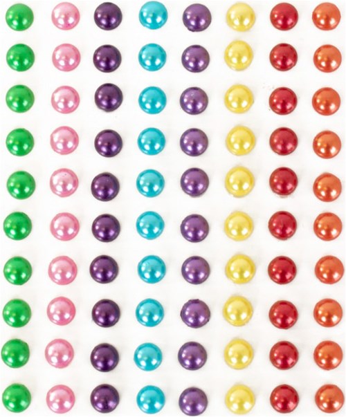 Body Jewel Rondje Pearls 6mm 8 Kleuren 80st.