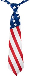 Stropdas USA - Amerika Satijn