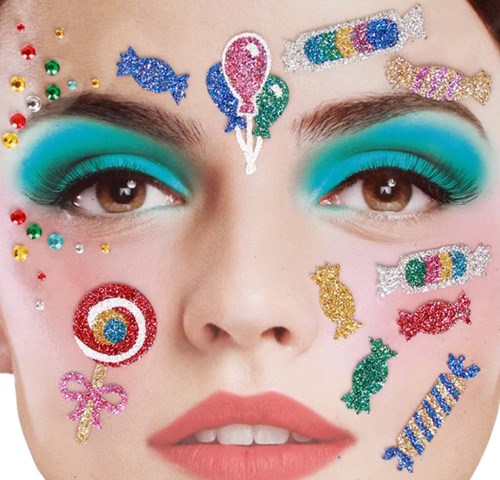 Gezicht Stickers Candy