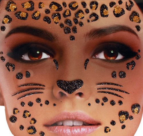 Gezicht Stickers Panter