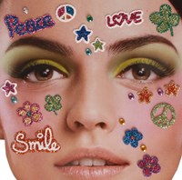 Gezicht Stickers Flower Power