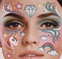 Gezicht Stickers Eenhoorn - Unicorn