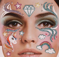 Gezicht Stickers Eenhoorn - Unicorn