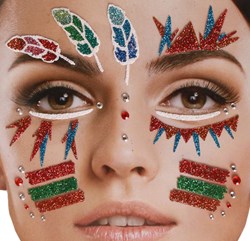 Gezicht Stickers Indiaan