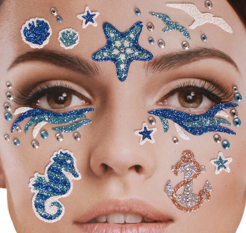 Gezicht Stickers Sealife-Marine