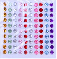 Body Jewel Rondjes 6mm Assorti Kleur 100st.