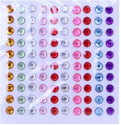 Body Jewel Rondjes 6mm Assorti Kleur 100st.