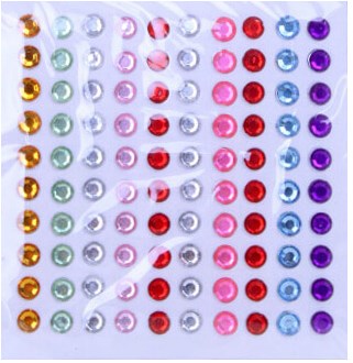 Body Jewel Rondjes 6mm Assorti Kleur 100st.