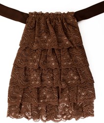 Jabot Kant Luxe Bruin