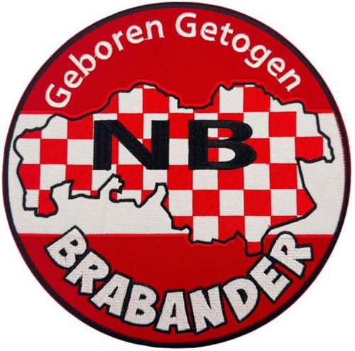 Embleem Geboren Getogen Brabander NB Rond - 10,5cm