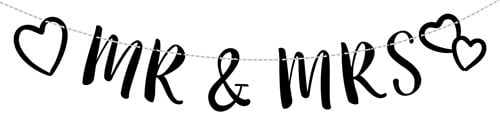 Letterslinger Huwelijk - Mr. & Mrs. 