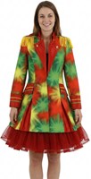 Dames Carnavalsjas Limburg Lang (Rood-Geel-Groen) 