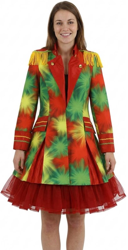 Dames Carnavalsjas Limburg Lang (Rood-Geel-Groen) 