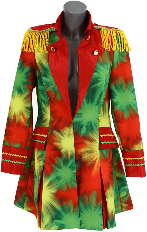 Dames Carnavalsjas Limburg Lang (Rood-Geel-Groen) (voorkant)