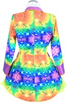 Carnavalsjas Flower Light voor dames (achterkant)