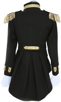 Dames Carnavalsjas Zwart-Goud Luxe (achterkant)