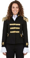 Dames Carnavalsjas Zwart-Goud Luxe