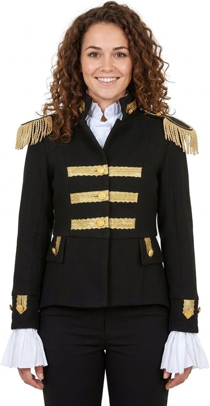 Dames Carnavalsjas Zwart-Goud Luxe