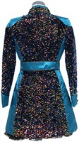 Dames Carnavalsjas Sequin Delight Luxe (achterkant)