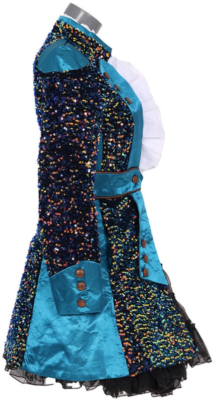 Dames Carnavalsjas Sequin Delight Luxe (zijkant)