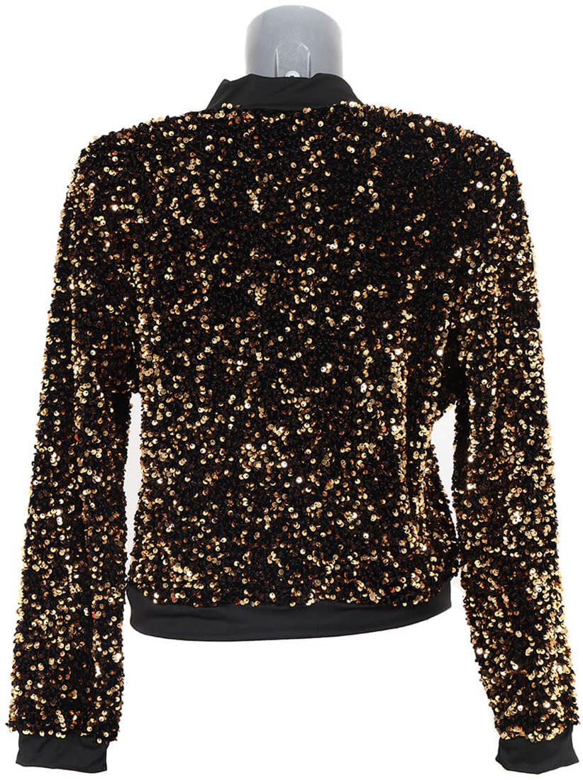 Reflecterend Jasje met Pailletten - Zilver - Lichtgewicht Polyester
