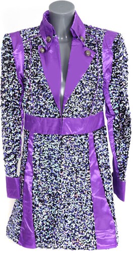 Carnavalsjas Dames Purple Galaxy Sequins