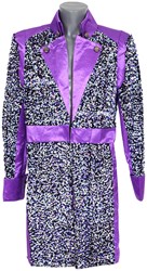 Carnavalsjas Heren Purple Galaxy Sequins