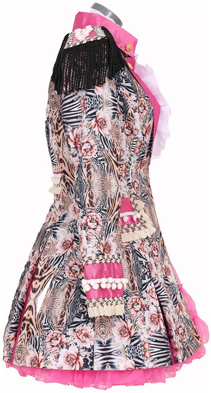 Carnavalsjas Dames Zebra Style (zijkant)