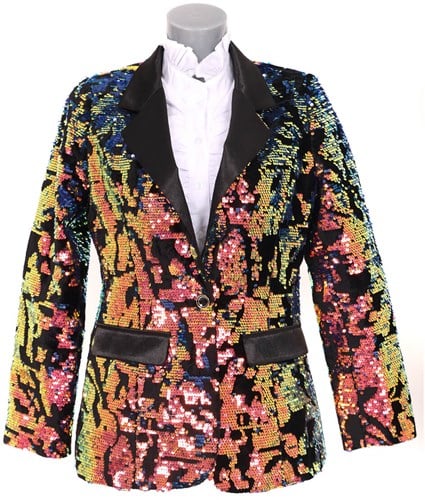 Glitter Jasje Dames Multi Pailletten